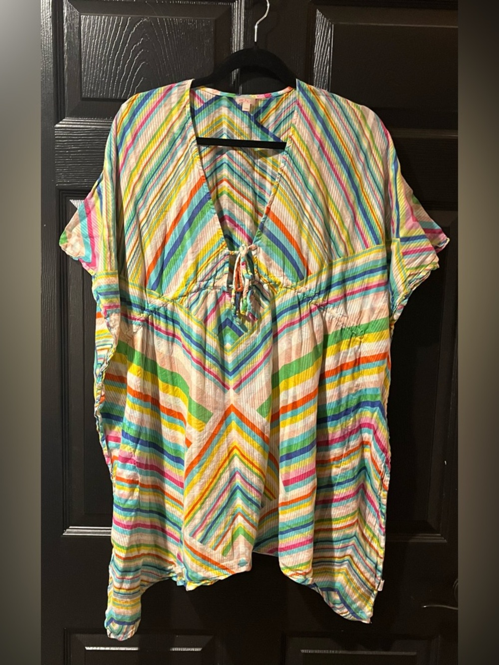 Echo Cotton Kaftan Style Swimsuit Coverup